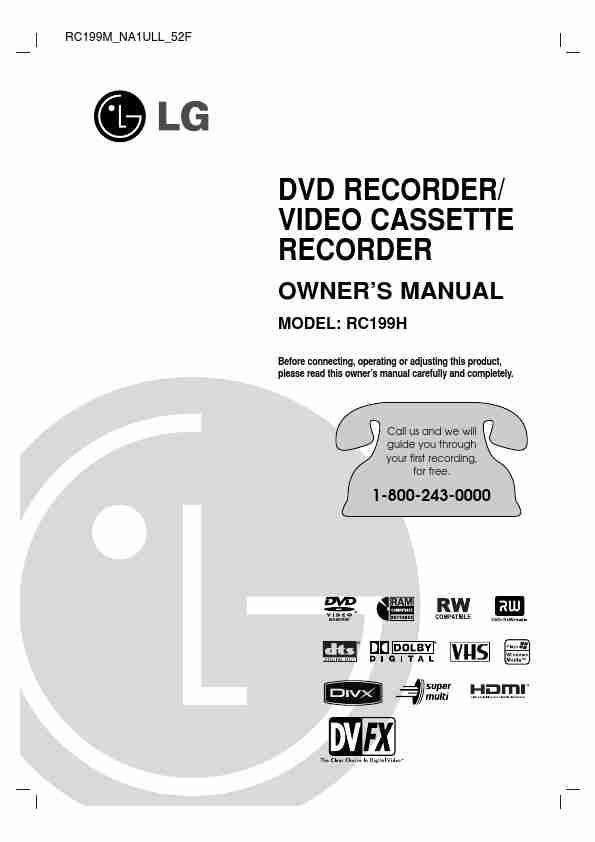 LG Electronics DVD VCR Combo RC199H-page_pdf